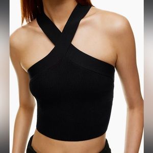 NWT Aritzia Babaton Sculpt Knit Cross Tank, M
